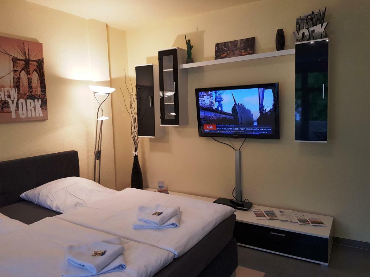 Studio Manhatten Balkon mit seitlichem Ostseeblick Sellin  Exterior foto